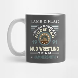 Bottom 'Mud Wrestling' design Mug